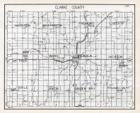 Clarke County Map, Iowa State Atlas 1930c